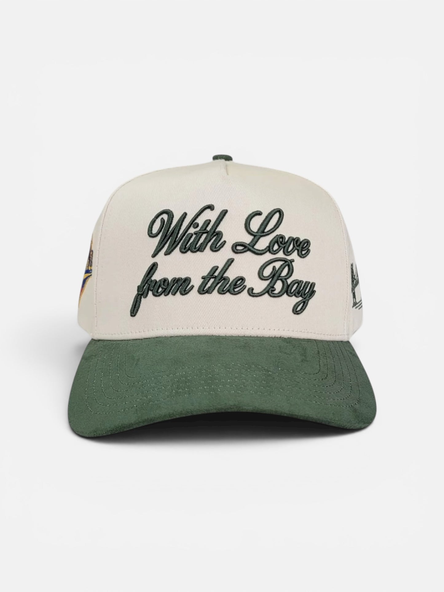 The Hometown Snapback  Cream / Forest Green