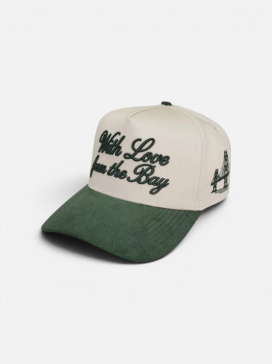 The Hometown Snapback  Cream / Forest Green